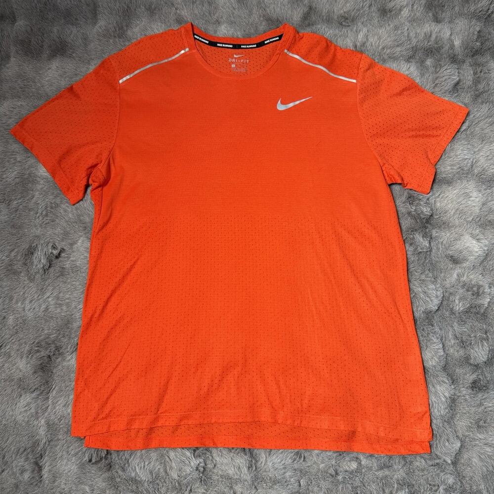 Nike Dri-Fit Men's Orange Dry Miler Compression T-shirt Size XL